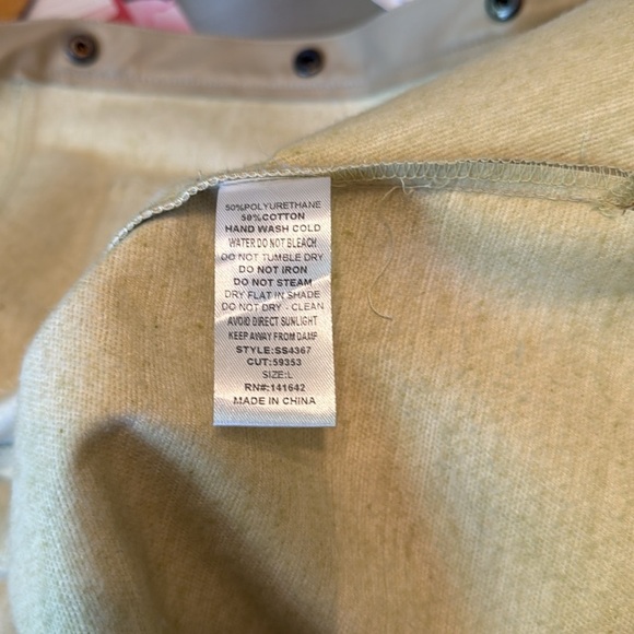 Bishop Street Apparel - Faux Leather Shacket with Tie Women’s Size L - Picture 6 of 6